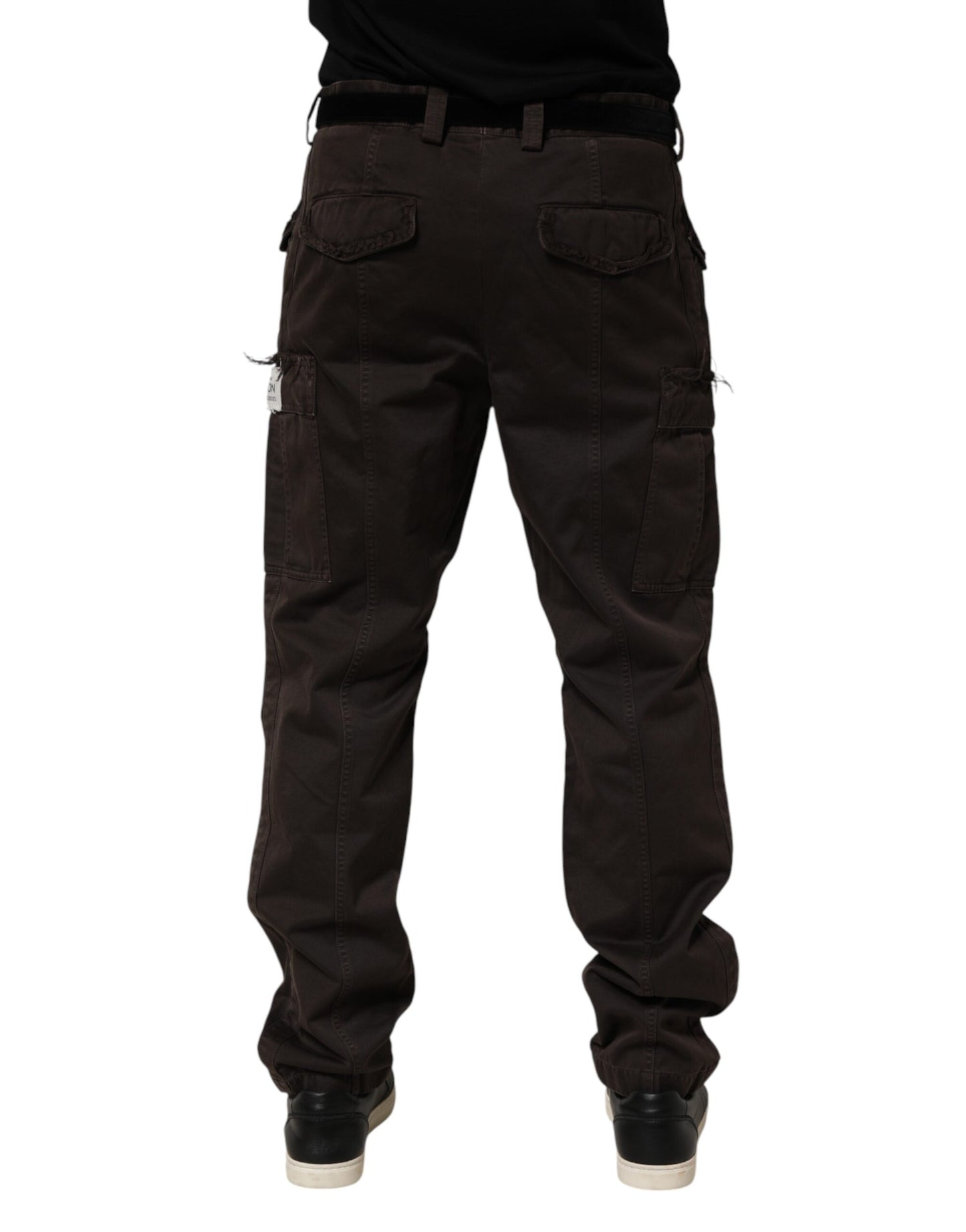 Dolce & Gabbana Brown Re-Edition Cotton Men Cargo Pants