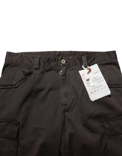 Dolce & Gabbana Brown Re-Edition Cotton Men Cargo Pants