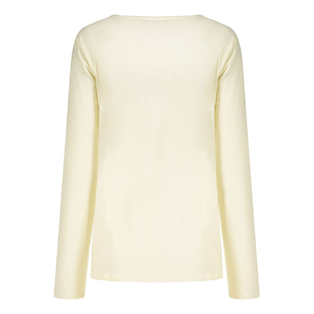 Freddy White Cotton Long-Sleeved T-Shirt