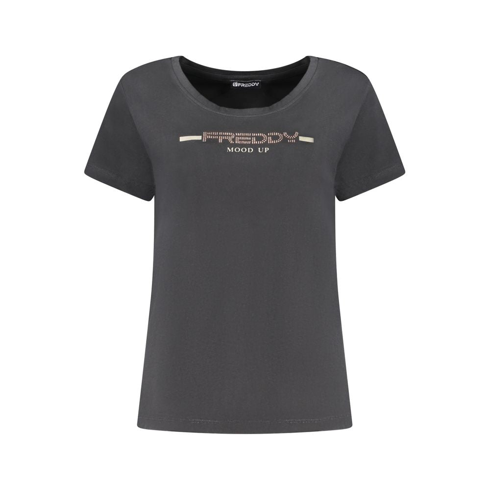 Freddy Black Cotton T-Shirt - Effortless Style Meets Comfort