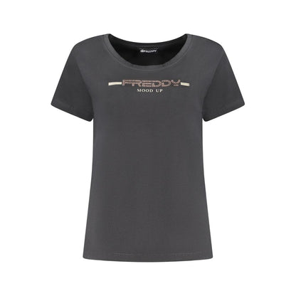 Freddy Black Cotton T-Shirt - Effortless Style Meets Comfort