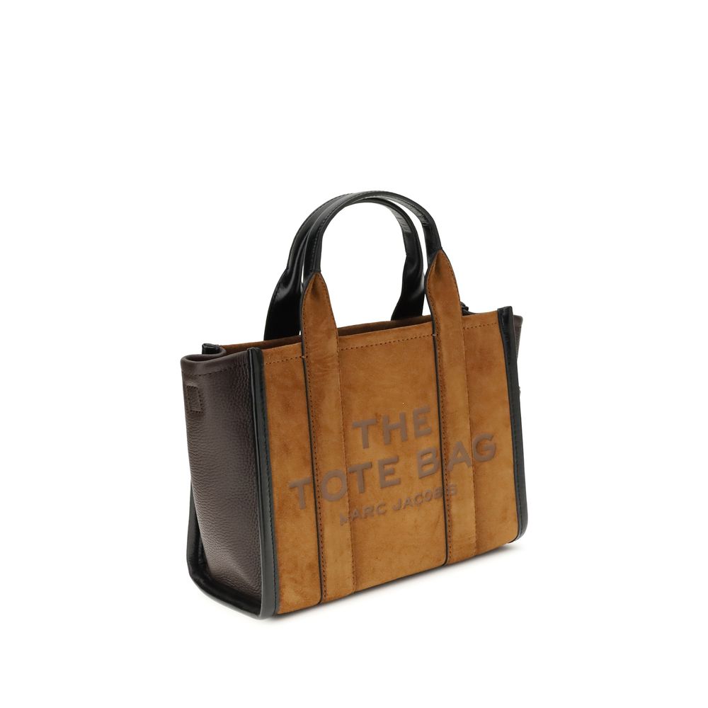 Marc Jacobs Small Brown Suede & Leather Tote Bag