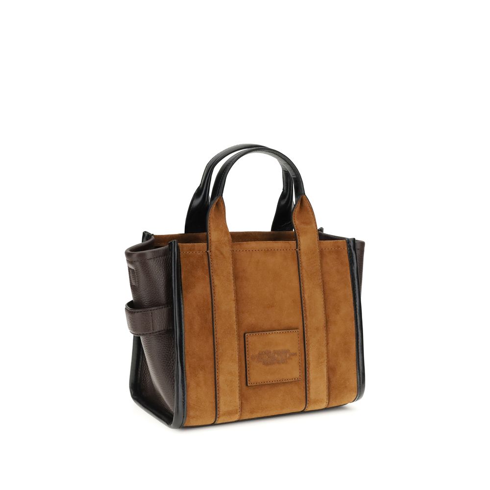 Marc Jacobs Small Brown Suede & Leather Tote Bag