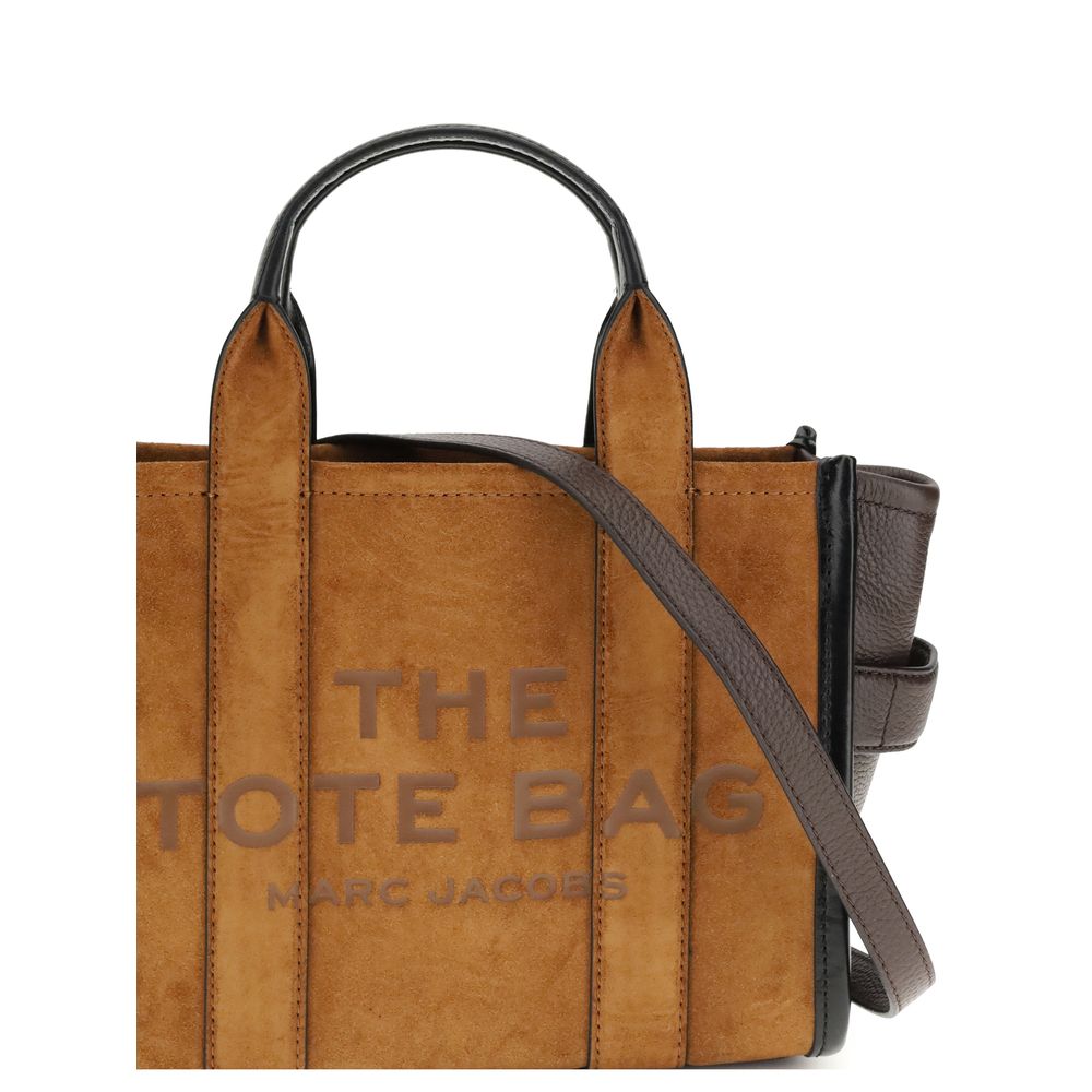 Marc Jacobs Small Brown Suede & Leather Tote Bag