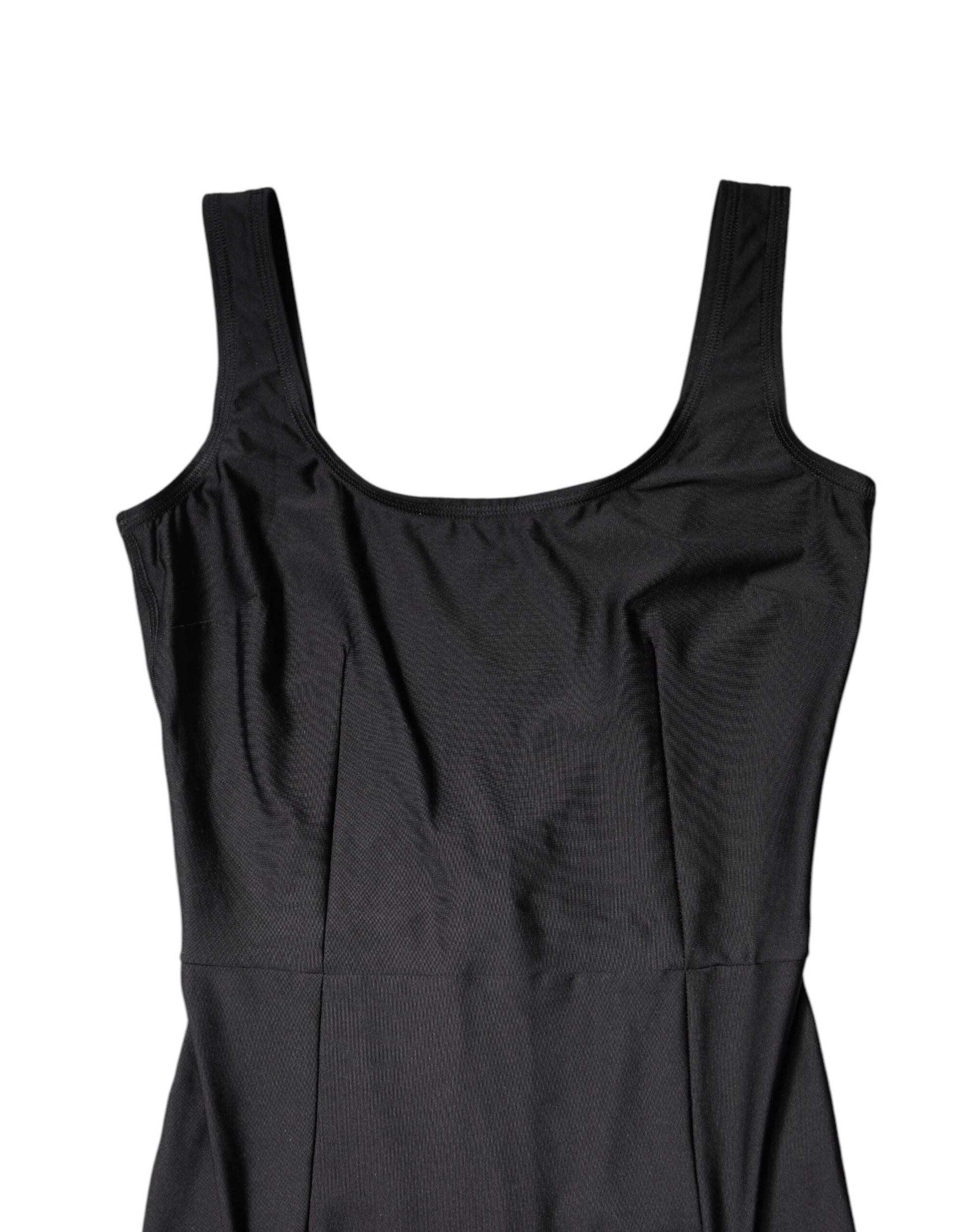Dolce & Gabbana Black Sleeveless Bodycon Women Jumpsuit