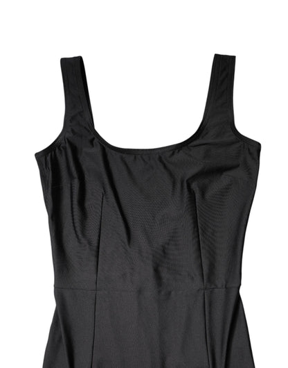 Dolce & Gabbana Black Sleeveless Bodycon Women Jumpsuit