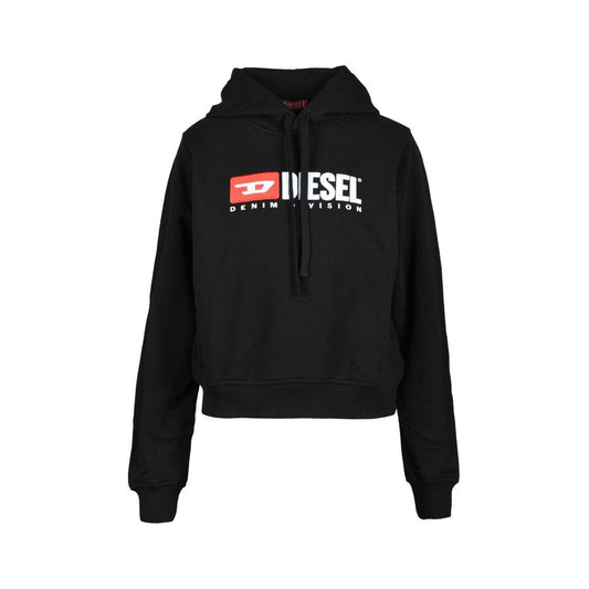 Diesel Black Cotton Hoody for Women