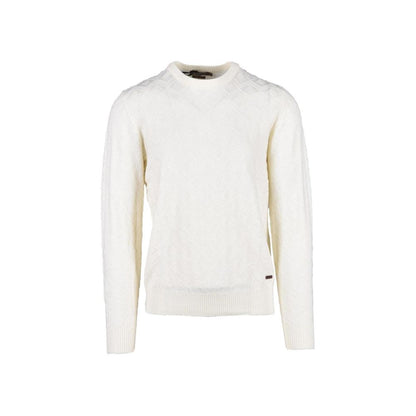 Gianni Lupo Cream Marabou Sweatshirt