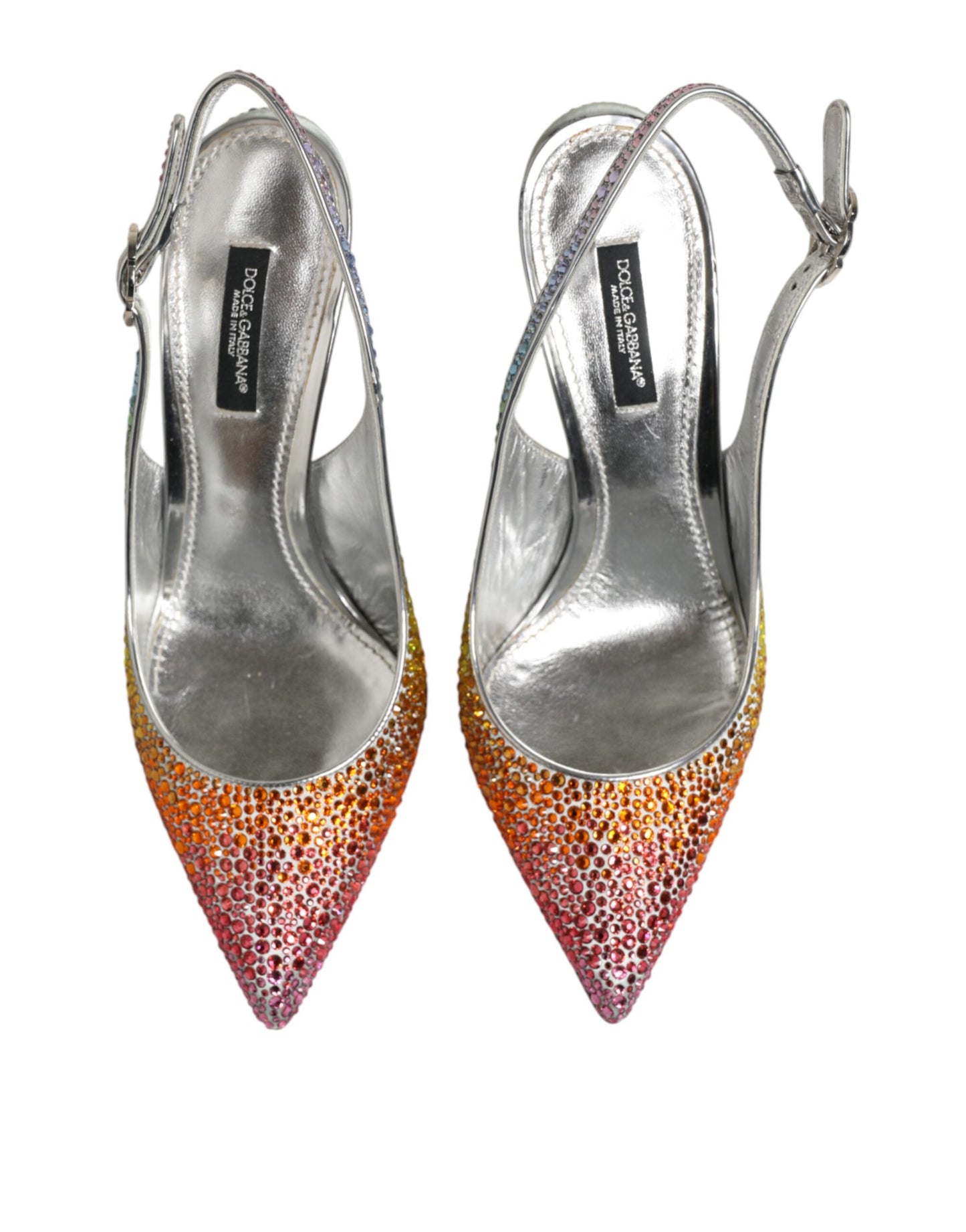 Dolce & Gabbana Multicolor Sequin Slingback Pumps
