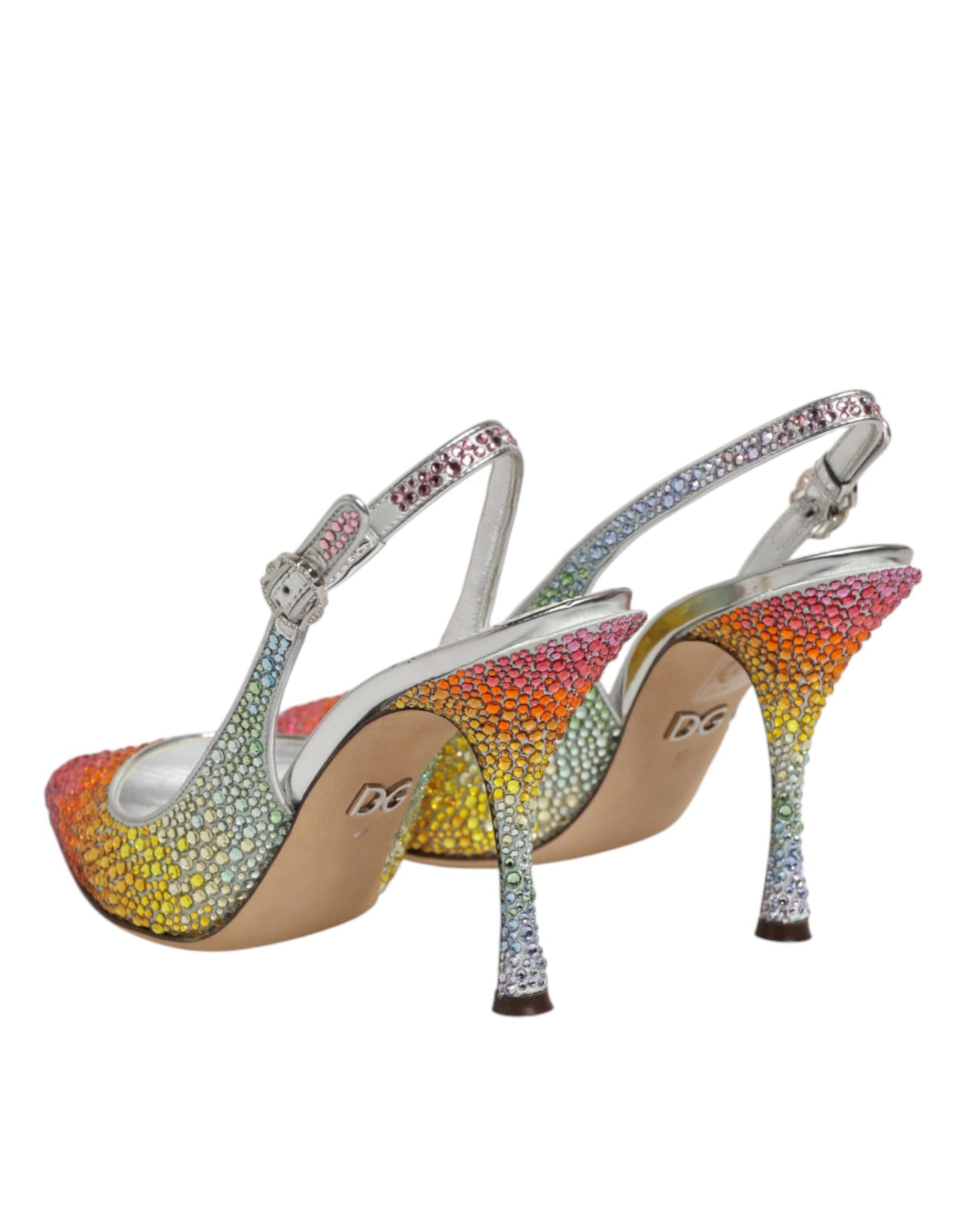 Dolce & Gabbana Multicolor Sequin Slingback Pumps