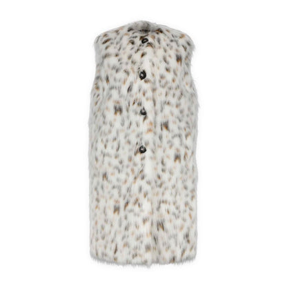 Dolce & Gabbana White Marabou Long Coat
