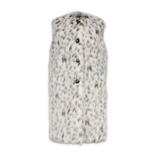 Dolce & Gabbana White Marabou Long Coat