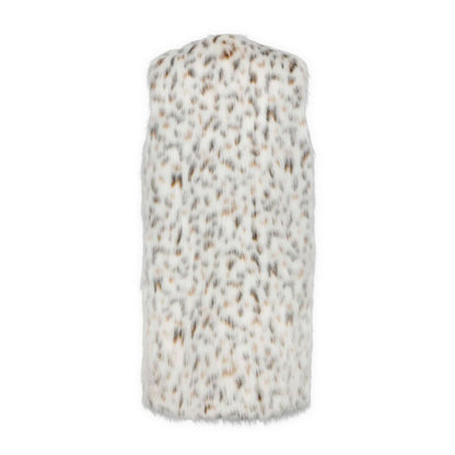 Dolce & Gabbana White Marabou Long Coat