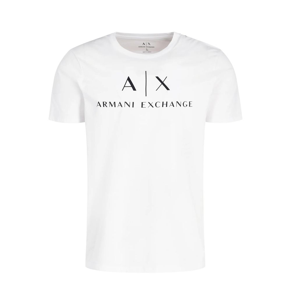 Armani Exchange White Cotton T-Shirt for Men