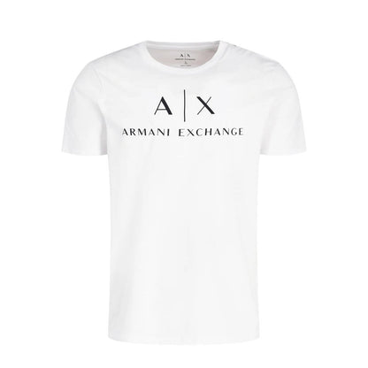 Armani Exchange White Cotton T-Shirt for Men