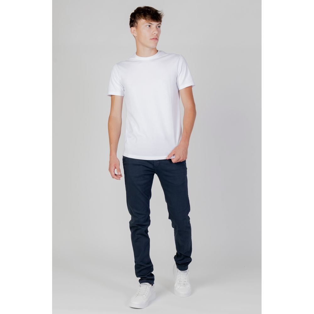 Armani Exchange White Cotton T-Shirt for Men