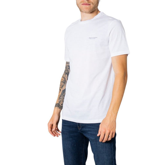 Armani Exchange White Cotton T-Shirt for Men