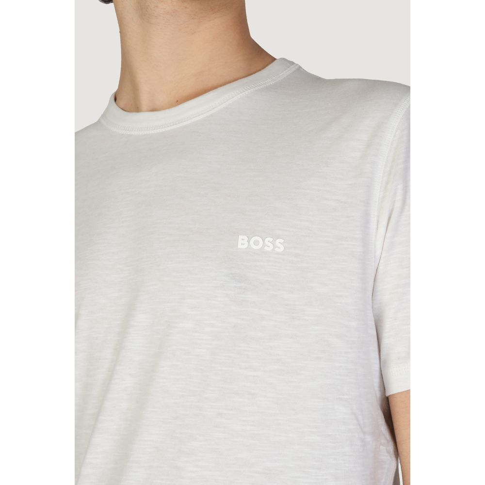 Hugo Boss White Cotton T-Shirt - Boss Tegood 10240843 01 50508243