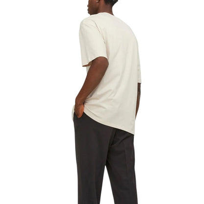 Jack & Jones Beige Cotton T-Shirt - JEBRADLEY TEE SS O-NECK NOOS