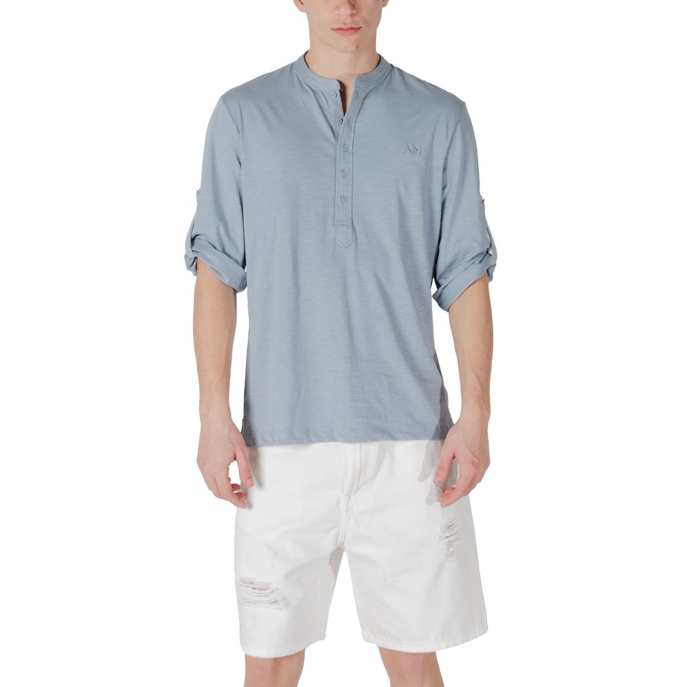 Antony Morato Blue Cotton T-Shirt - Casual Elegance Redefined