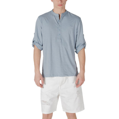 Antony Morato Blue Cotton T-Shirt - Casual Elegance Redefined