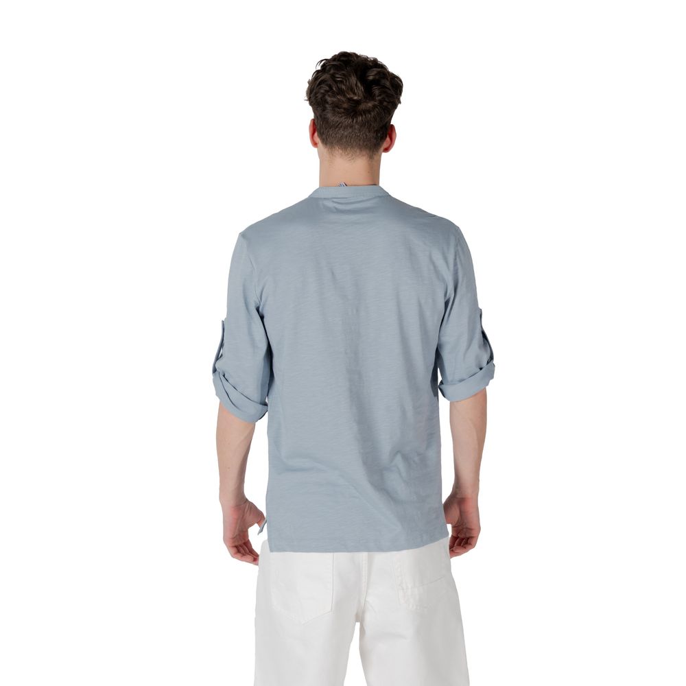 Antony Morato Blue Cotton T-Shirt - Casual Elegance Redefined