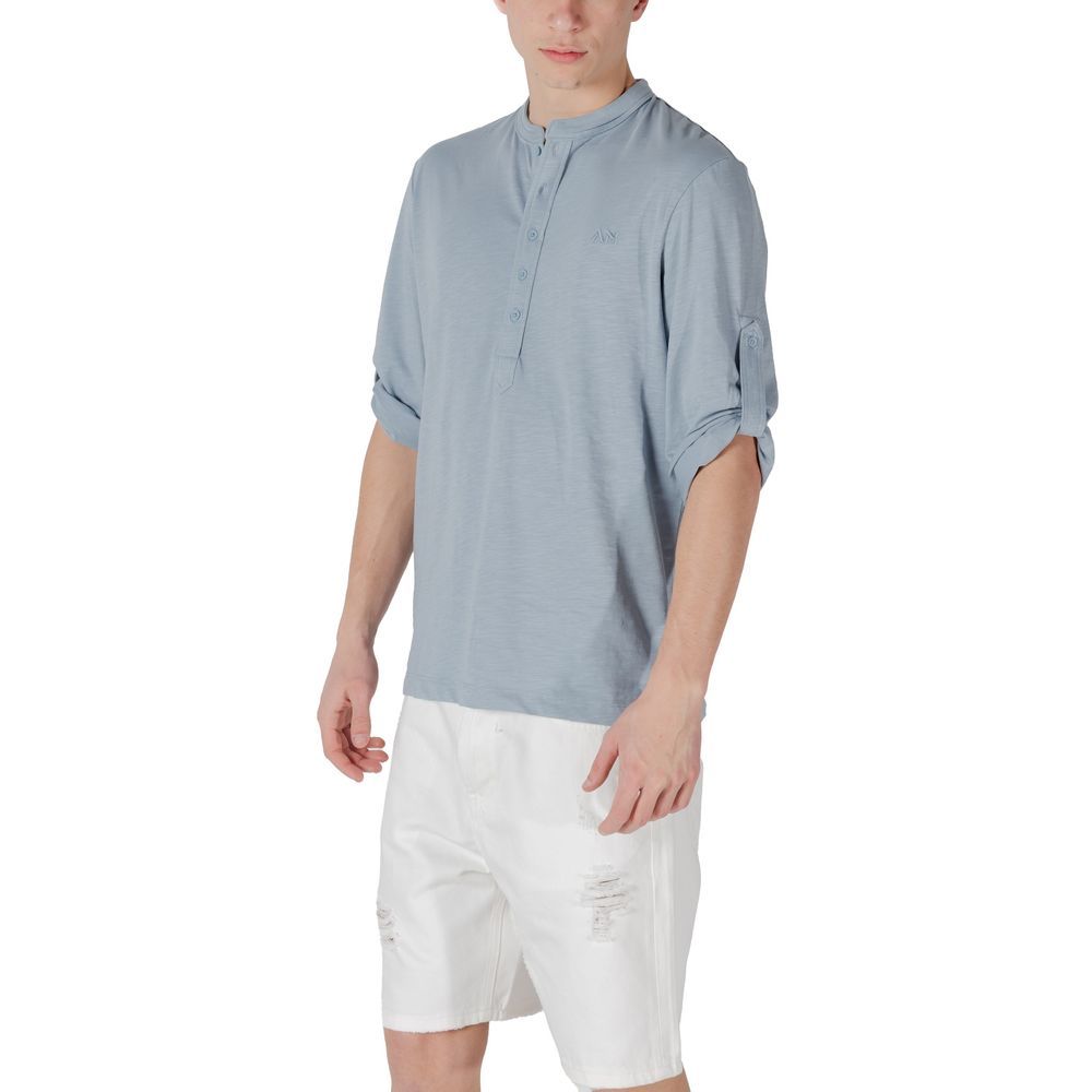 Antony Morato Blue Cotton T-Shirt - Casual Elegance Redefined
