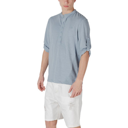Antony Morato Blue Cotton T-Shirt - Casual Elegance Redefined