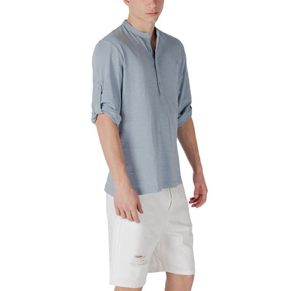 Antony Morato Blue Cotton T-Shirt - Casual Elegance Redefined