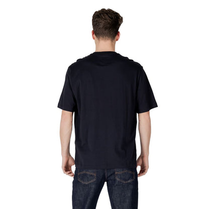 Armani Exchange Blue Cotton T-Shirt - Modern Comfort with A|X Logo