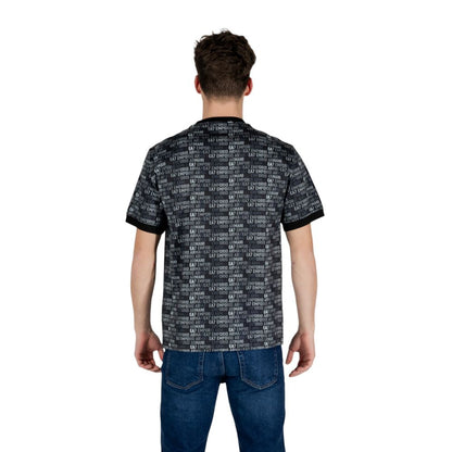 EA7 Emporio Armani Black Cotton T-Shirt for Men