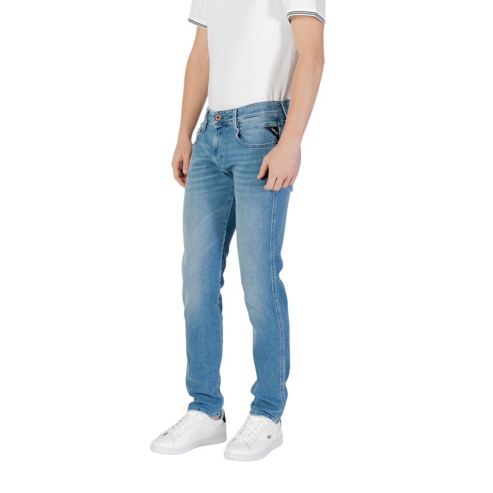 Replay Blue Cotton Skinny Jean