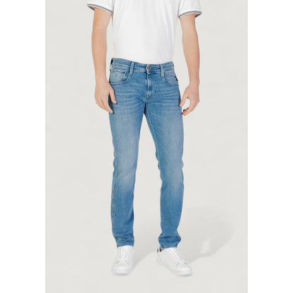 Replay Blue Cotton Skinny Jean