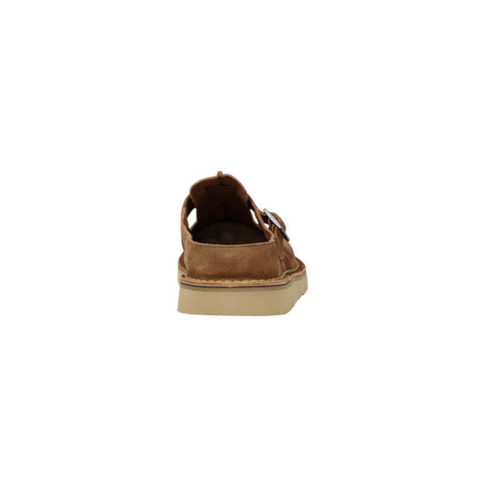 Clarks Beige Suede Leather Clogs - SOLSBURY MULE 26180881
