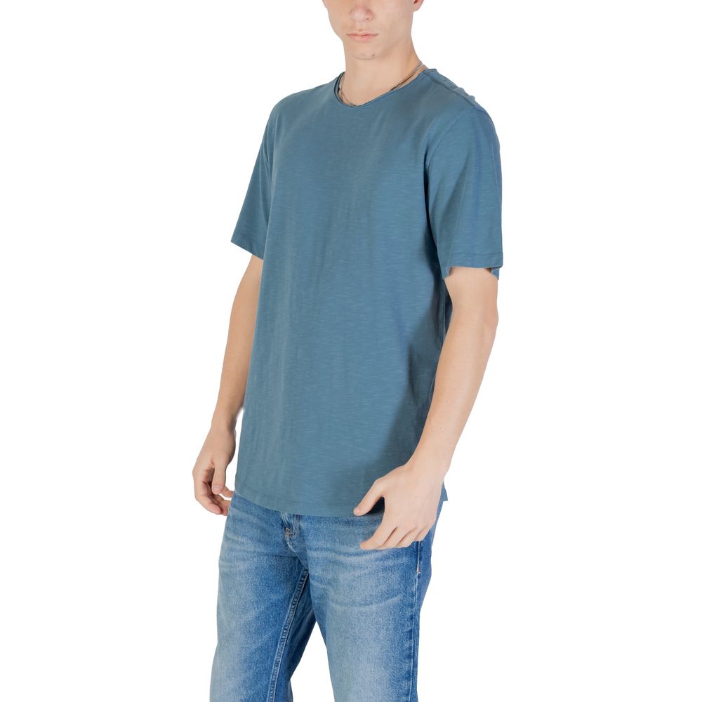 Jack Jones Blue Cotton T-Shirt