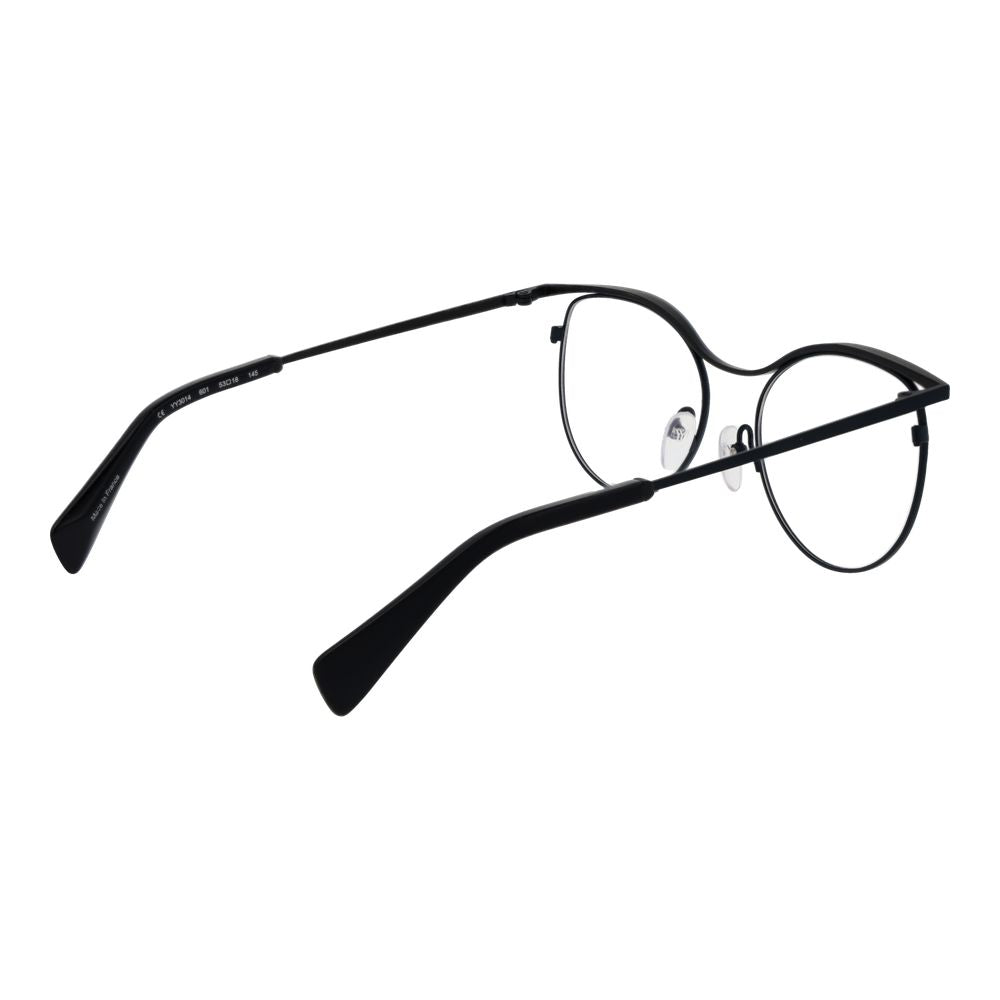 Yohji Yamamoto Women’s Optical Glasses – Black Round Frame