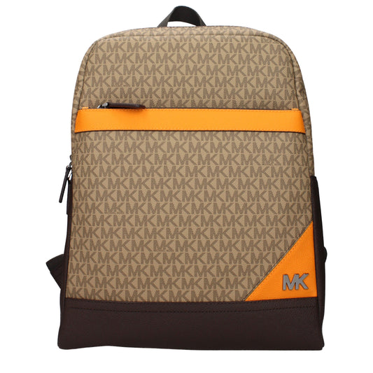 Michael Kors Brown Fabric Backpack