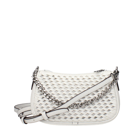 Michael Kors White Leather Handbag – Effortless Elegance