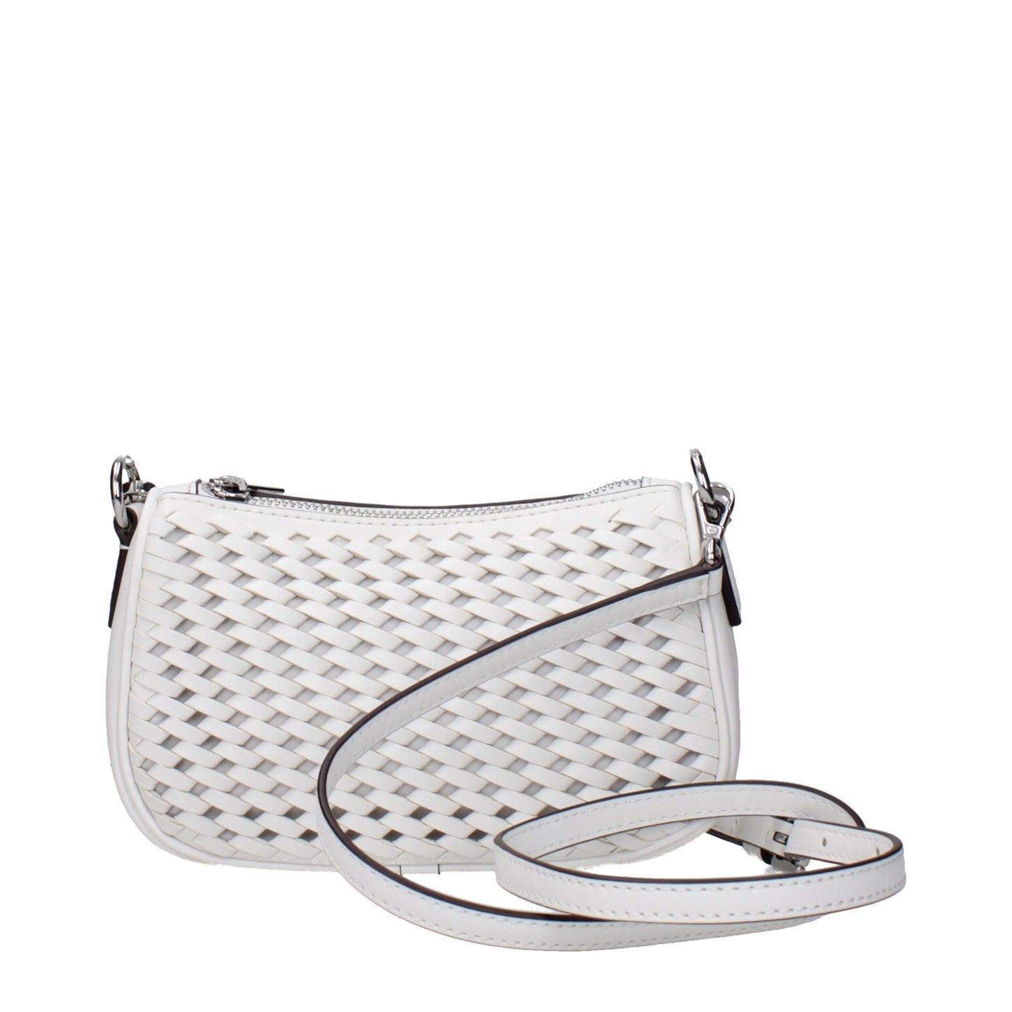 Michael Kors White Leather Handbag – Effortless Elegance
