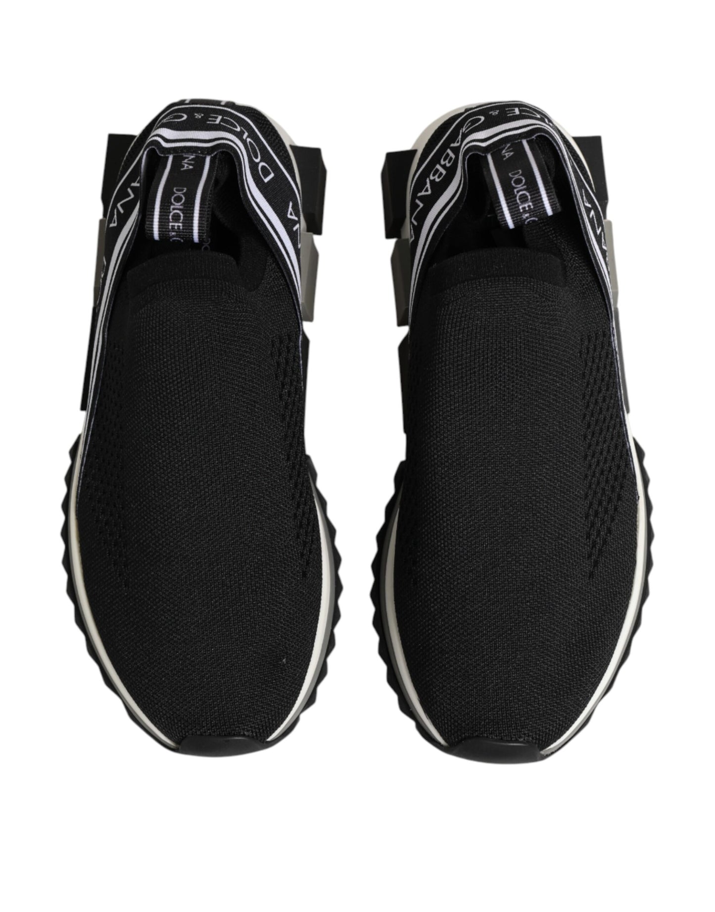 Dolce & Gabbana Black Slip On Sorrento Low Top Sneakers