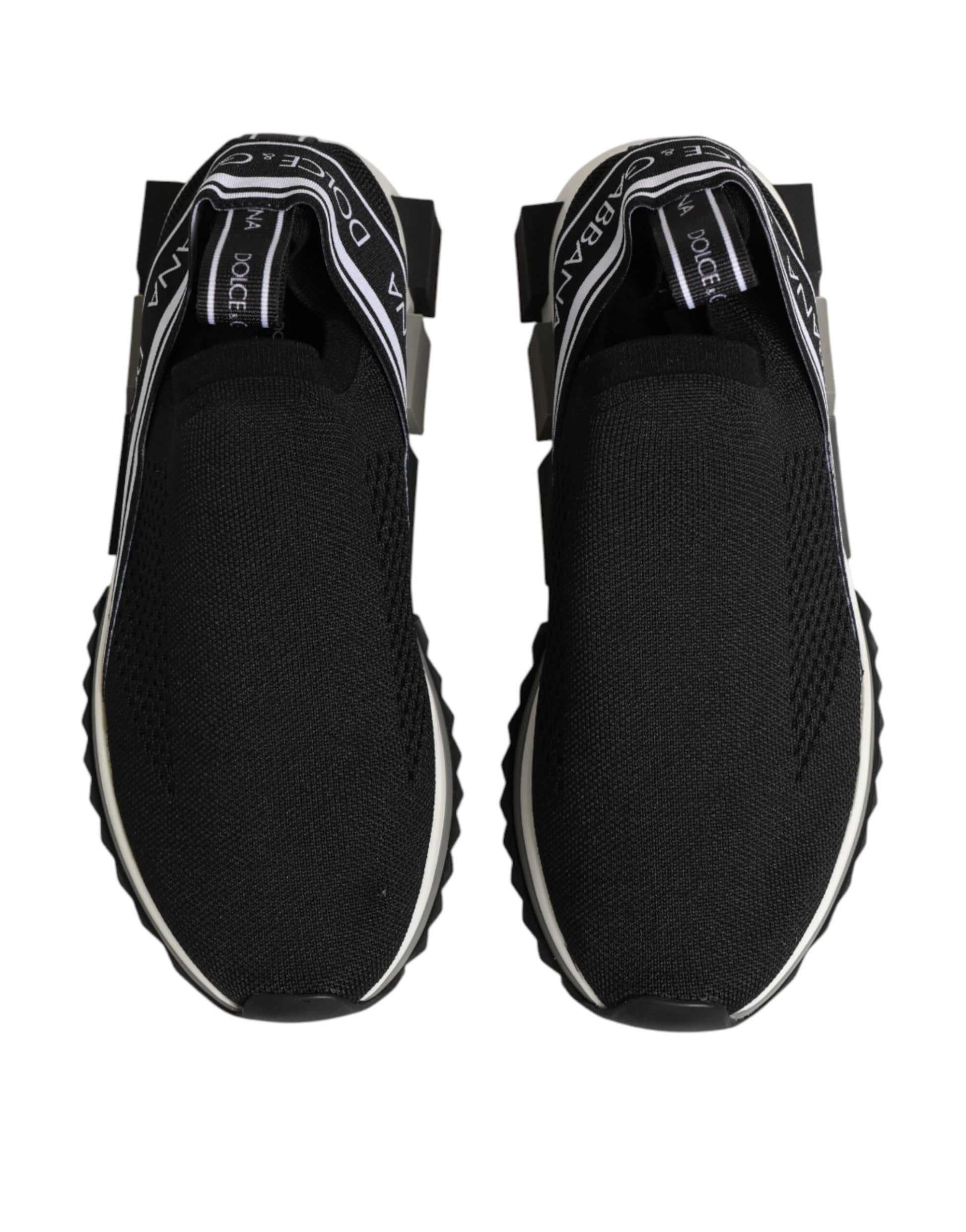 Dolce & Gabbana Black Slip On Sorrento Low Top Sneakers
