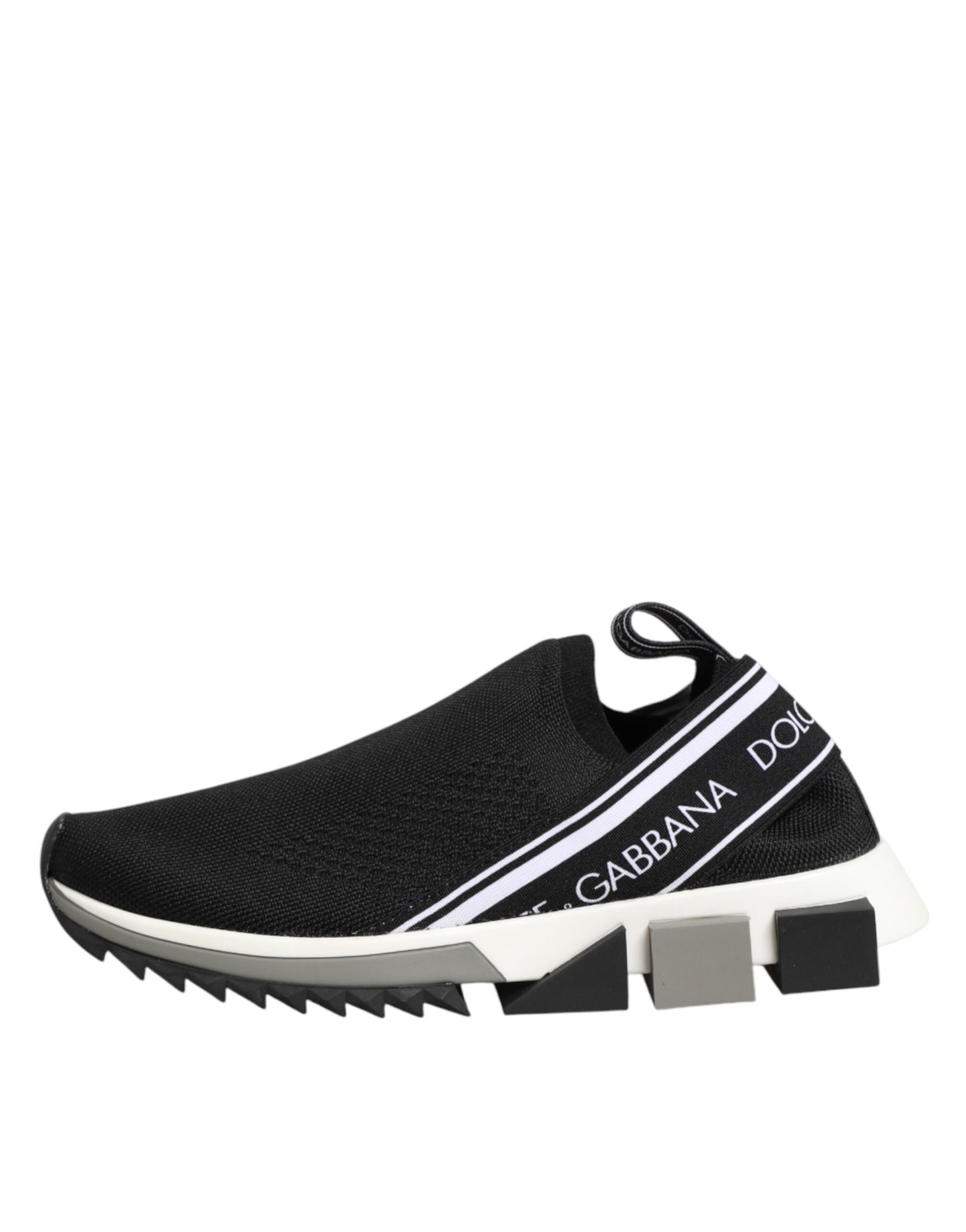 Dolce & Gabbana Black Slip On Sorrento Low Top Sneakers