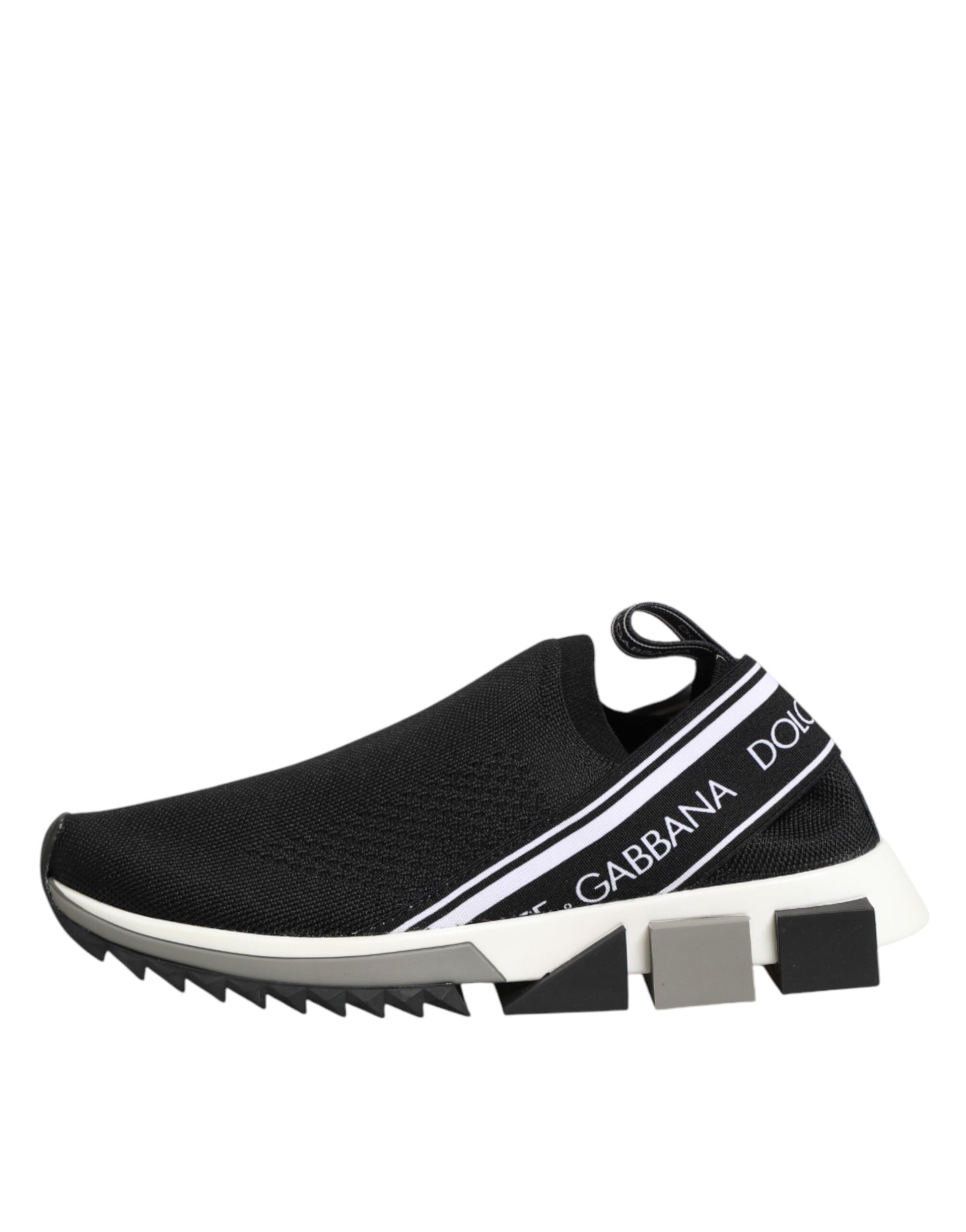 Dolce & Gabbana Black Slip On Sorrento Low Top Sneakers