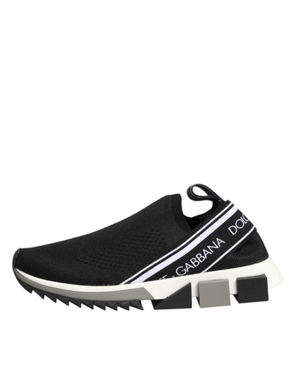Dolce & Gabbana Black Slip On Sorrento Low Top Sneakers