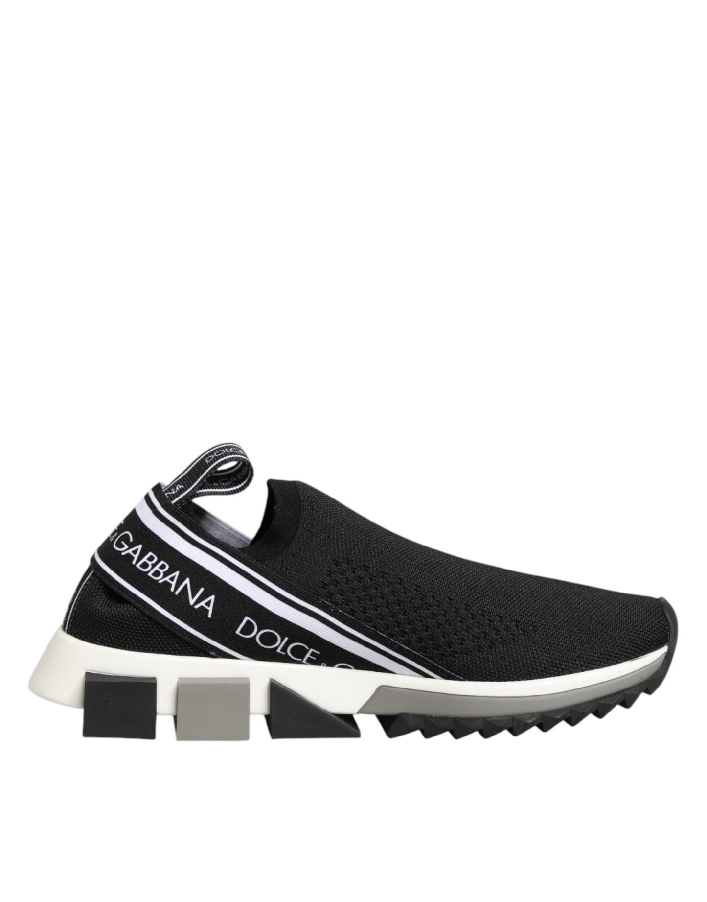Dolce & Gabbana Black Slip On Sorrento Low Top Sneakers