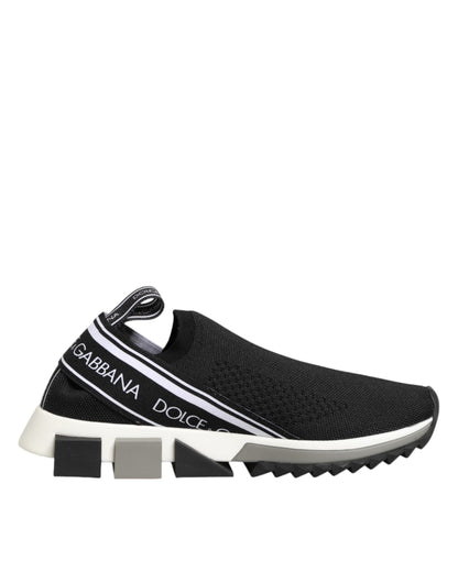Dolce & Gabbana Black Slip On Sorrento Low Top Sneakers
