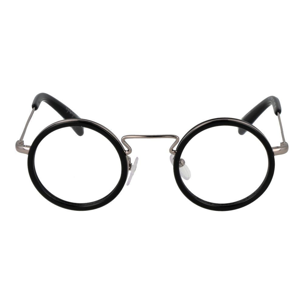 Yohji Yamamoto Men's Optical Glasses – Black Round Frames