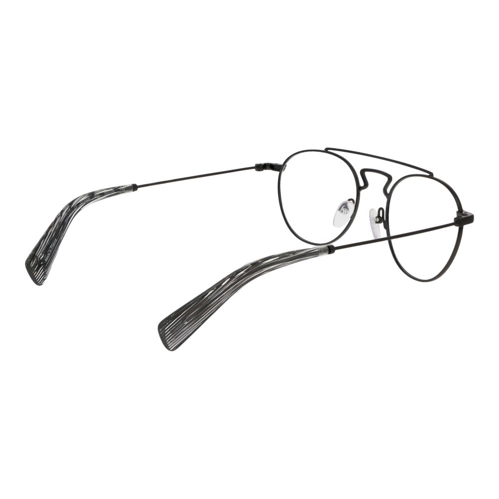 Yohji Yamamoto Men's Optical Glasses – Black Aviator Frame