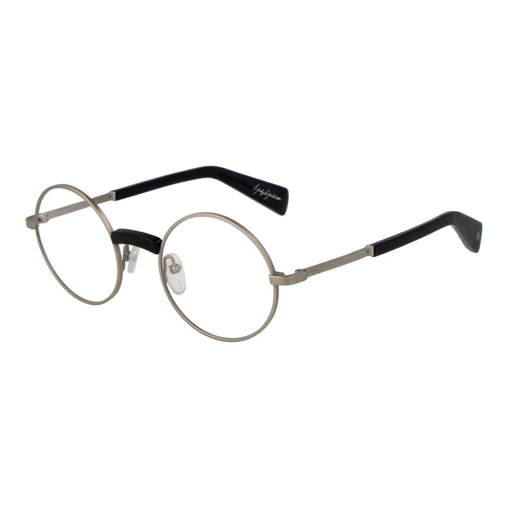 Yohji Yamamoto Unisex Optical Glasses – Silver Full-Rim Frame