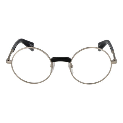 Yohji Yamamoto Unisex Optical Glasses – Silver Full-Rim Frame